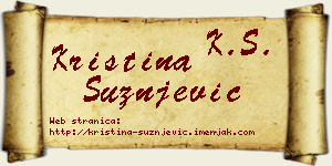 Kristina Sužnjević vizit kartica